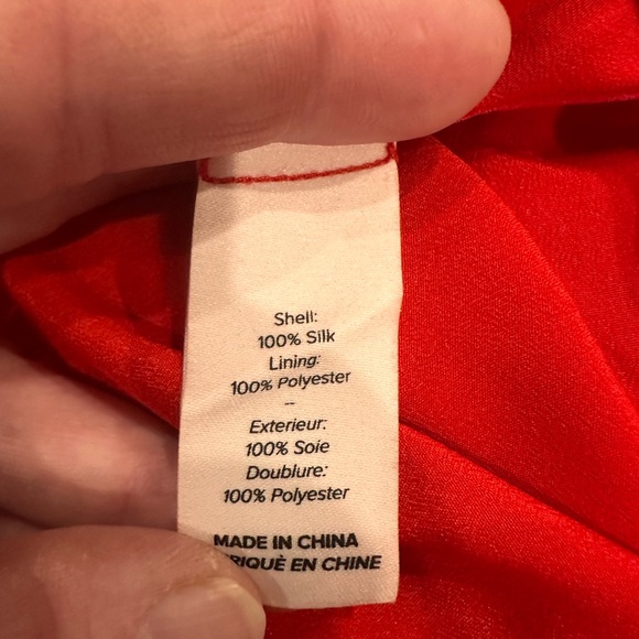 Cinq A Sept Avalyn Beaded Fringe Floral Print Charmeuse Minidress in Red Women 6 - Picture 8 of 11